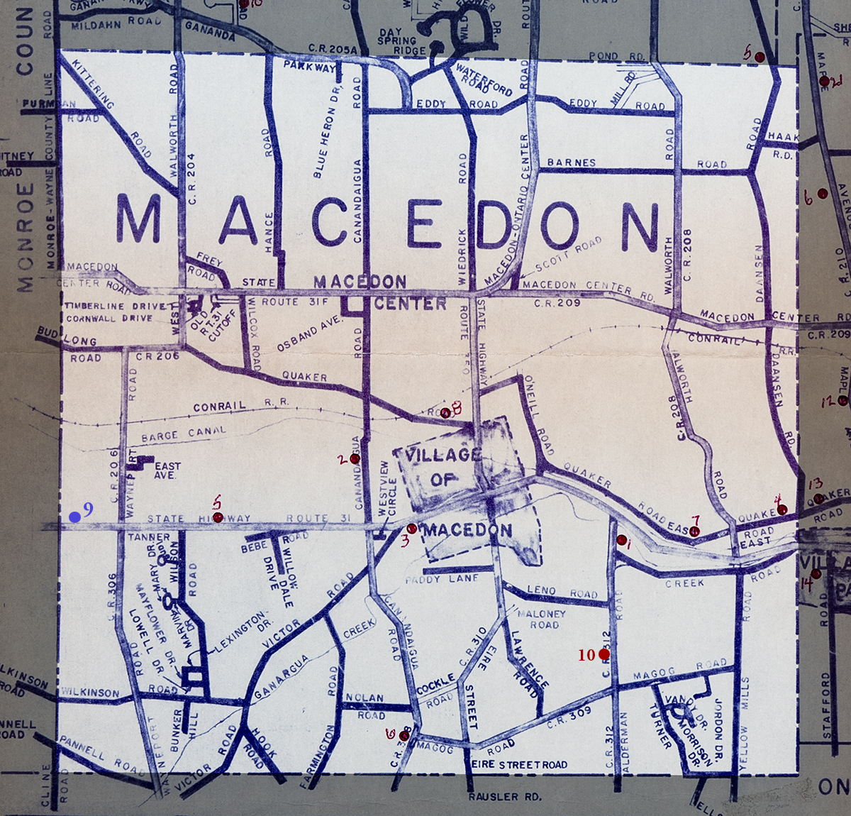 Town of Macedon Map